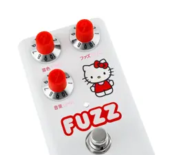 FENDER X HELLO KITTY FUZZ WHITE GUITAR EFFECT PEDAL COMPACT EFFECTOR LIMITED JP