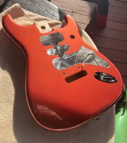 FENDER PLAYER PLUS STRATOCASTER BODY - AGED CANDY APPLE RED