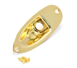 ALLPARTS GOLD ANGLED JACK PLATE FOR FENDER STRATOCASTER/STRAT® AP-0610-002