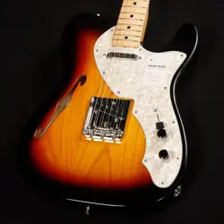 FENDER MADE IN JAPAN HERITAGE 60 TELECASTER THINLINE MAPLE 3-COLOR SUNBURST S N: