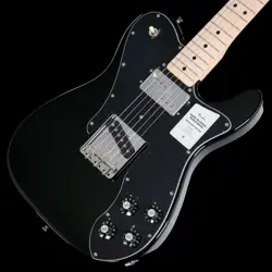 FENDER MADE IN JAPAN TRADITIONAL 70S TELECASTER CUSTOM MAPLE BLACK WEIGHT: 3.35K