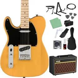 SQUIER BY FENDER AFFINITY SERIES TELECASTER LEFT-HANDED MAPLE FINGERBOARD BLACK
