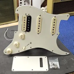 2016 FENDER USA STRAT HSS LOADED PICKGUARD SHAWBUCKER & FAT 50'S PICKUPS GUITAR