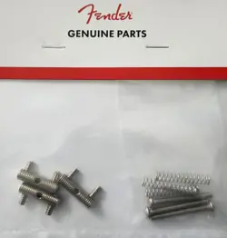 FENDER GUITAR 62 TELE TELECASTER THREADED BRIDGE SADDLE SET 005-6038-049