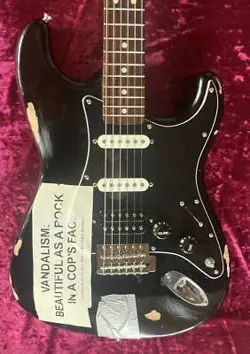 COBAIN VANDALISM STRATOCASTER.
