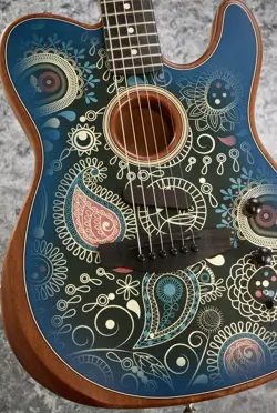 FENDER AMERICAN ACOUSTASONIC TELECASTER / BLUE PAISLEY