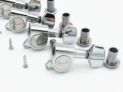 6R CHROME GUITAR TUNERS MACHINE HEADS FOR FENDER STRATOCASTER TELECASTER