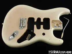 FENDER PLAYER II STRAT BODY & HARDWARE CHAMBERED ASH WHITE BLONDE
