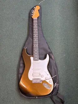 FENDER AMERICAN ULTRA II STRATOCASTER, EBONY FB, TEXAS TEA (HPB015144)