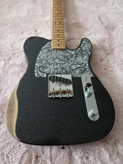 FENDER BRAD PAISLEY ESQUIRE ELECTRIC GUITAR BLACK SPARKLE