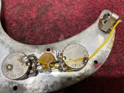 1973 FENDER PRECISION BASS CTS POTS 250K CAP JACK WIRING HARNESS