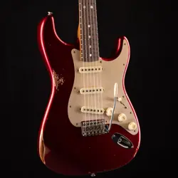 FENDER CUSTOM SHOP ROASTED BIGHEAD STRATOCASTER RELIC AGED CANDY APPLE RED 301