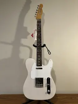 2019 FENDER JIMMY PAGE SIGNATURE TELECASTER USA WHITE MIRROR GUITAR W/CASE CANDY