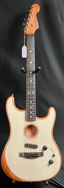 FENDER AMERICAN ACOUSTASONIC STRATOCASTER ACOUSTIC-ELECTRIC GUITAR SONIC BLUE