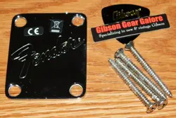 FENDER TELECASTER NECK PLATE AMERICAN PERFORMER CHROME GUITAR PARTS PROJECT 