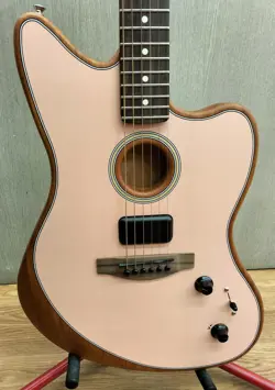 FENDER MEXICO ACOUSTASONIC PLAYER JAZZMASTER USED SPRUCE BODY W/GIG CASE