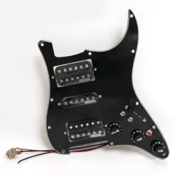 GUITAR PREWIRED LOADED PICKGUARD FOR FENDER COIL SPLITTING HSH ALNICO 5 PICKUPS