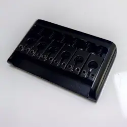 GUITAR METAL FIXED HARDTAIL BRIDGE BLACK FOR 6 STRING FENDER STRAT TELE GUITAR