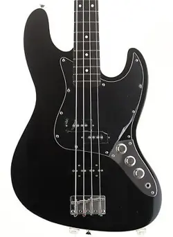FENDER JAPAN AERODYNE JAZZ BASS AJB BLACK USED ROSEWOOD FINGERBOARD W/SOFT CASE