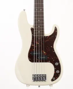 FENDER AMERICAN STANDARD PRECISION BASS V OLYMPIC WHITE ELECTRIC BASS GUITAR