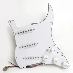 SSS GUITAR PREWIRED LOADED PICKGUARD SET FOR FENDER ALNICO 5 SINGLE COIL PICKUPS