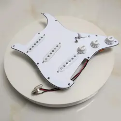 FOR FENDER GUITAR PREWIRED LOADED PICKGUARD SET SSS ALNICO 5 SINGLE COIL PICKUPS