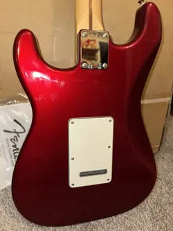 2014 FENDER STRATOCASTER CANDY APPLE RED SIGNED BODY