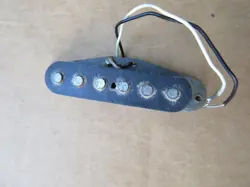 VINTAGE 70S FENDER STRATOCASTER GUITAR BRIDGE PICKUP GREY BOTTOM FLAT POLE 4.37K