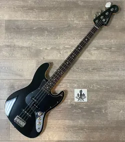 FENDER JAPAN ELECTRIC BASS GUITAR AERODYNE JAZZ BASS AJB-66 BLACK FROM JAPAN