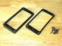 GIBSON 1980 BLACK M8 HUMBUCKER PICKUP RINGS