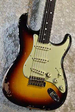 FENDER CUSTOM SHOP MICHAEL LANDAU 1968 STRATOCASTER RELIC BLEACHED 3TS R131957 D
