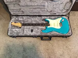 FENDER AMERICAN PRO II STRATOCASTER ELECTRIC GUITAR, ROSEWOOD, MIAMI BLUE
