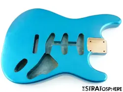 NEW REPLACEMENT BODY FOR FENDER STRATOCASTER STRAT, ALDER, LAKE PLACID BLUE