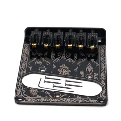 6 STRING ELECTRIC GUITAR SADDLE VOLUME CONTROL BRIDGE PLATE FOR FENDER TELE T