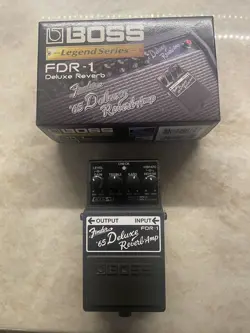 BOSS, FDR-1, FENDER, 65' DELUXE REVERB, GUITAR, EFFECT PEDAL, INCLUDES VIBRATO
