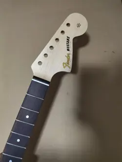 24 INCH 22 FRET MUSTANG ELECTRIC GUITAR NECK MAPLE ROSEWOOD FOR DIY FENDER PART