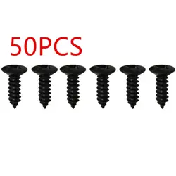 50X IRON GUITAR PICKGUARD SCREWS FOR FENDER STRAT/TELE ELECTRIC GUITAR BASS