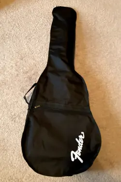 FENDER GIG BAG SOFT CASE FOR ACOUSTIC GUITAR BLACK - NEW