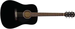 FENDER CD-60S SOLID TOP DREADNOUGHT ACOUSTIC GUITAR - BLACK