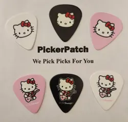FENDER MEDIUM GUITAR PICKS X HELLO KITTY PICKS SANRIO