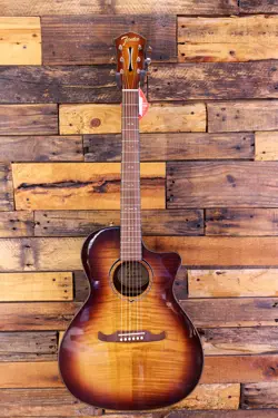 FENDER FA-345CE AUDITORIUM ACOUSTIC-ELECTRIC GUITAR 3-TONE TEA BURST  DAMAGED