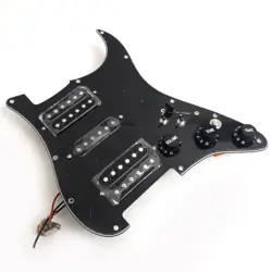 PREWIRED LOADED PICKGUARD HSH ALNICO 5 HUMBUCKER PICKUPS FOR FENDER GUITAR