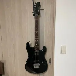 FENDER STRATOCASTER BOXER C SERIAL 1985-1986 ALL BLACK FROM JAPAN