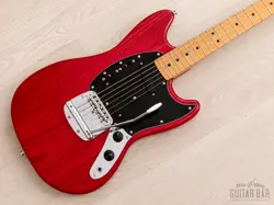 2009 FENDER MUSTANG ‘77 VINTAGE REISSUE MG77 TRANS RED NEAR-MINT, JAPAN MIJ