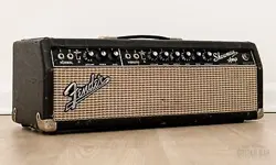 1965 FENDER SHOWMAN BLACK PANEL VINTAGE TUBE AMP HEAD AB763 CIRCUIT, SERVICED