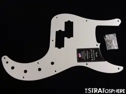 FENDER AMERICAN ULTRA II PRECISION P BASS PICKGUARD, USA ANODIZED SILVER