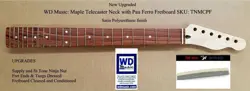 NEW FENDER LICENSED WD MUSIC TELECASTER NECK WITH PAU FERRO FRETBOARD.