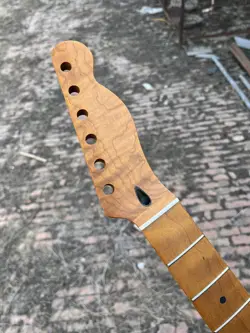 FENDER TELE REPLACEMENT 22 FRETS ROASTED MAPLE DIY ELECTRIC GUITAR NECK MATTE
