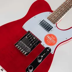 SQUIER BY FENDER AFFINITY SERIES TELECASTER FMT SH LRL CRIMSON RED TRANSPARENT