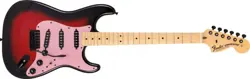 FENDER KEN STRATOCASTER GALAXY RED ELECTRIC GUITAR - ALDER BODY, USED